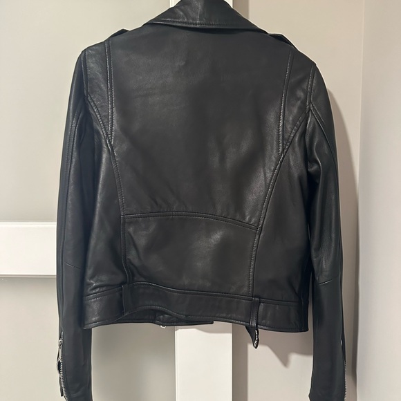 Zara Black Leather Jacket - Picture 2 of 3